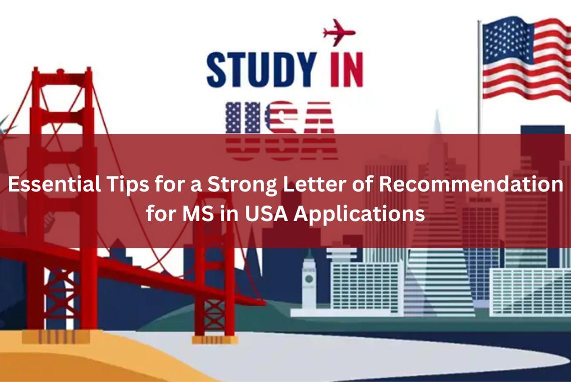 Letter of Recommendation for MS in USA