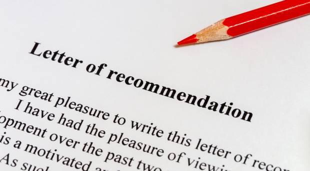 Letter of recommendation...