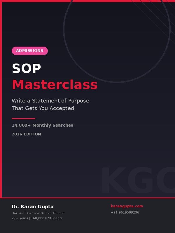 SOP Masterclass: Write a Statement of Purpose That Gets You Accepted