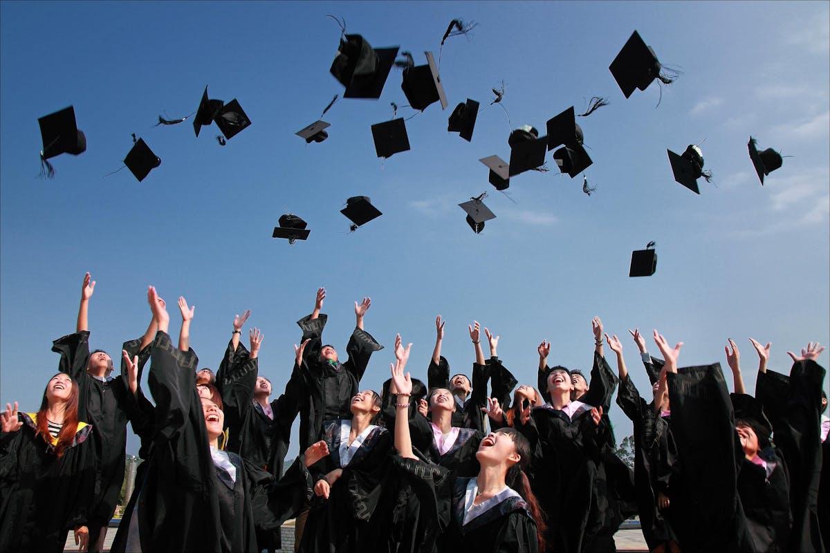 Graduates celebrating