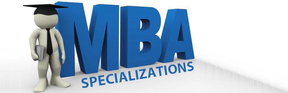 MBA specialisations...