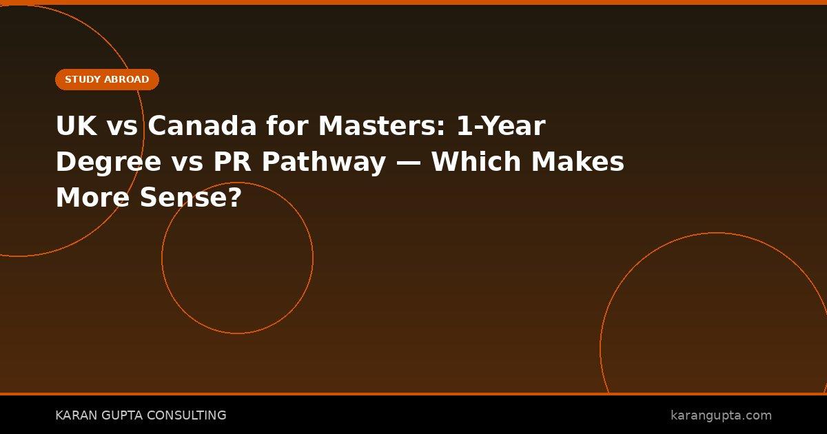 UK vs Canada for Masters - Canadian flag on building