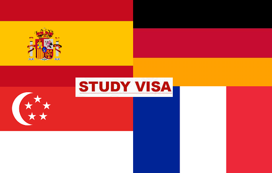Study visa for Singapore, France, Germany, and Spain